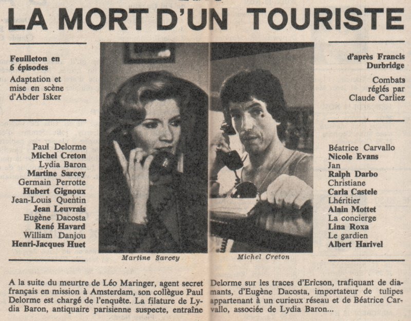La mort d'un touriste